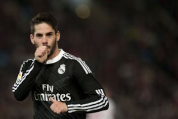 Isco celebrando el gol 0-1
