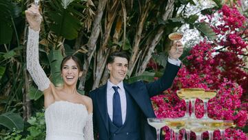 La boda de Kepa Arrizabalaga y Andrea Martínez: con Nicky Jam y muchos futbolistas