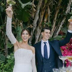 La boda de Kepa Arrizabalaga y Andrea Martínez: con Nicky Jam y muchos futbolistas