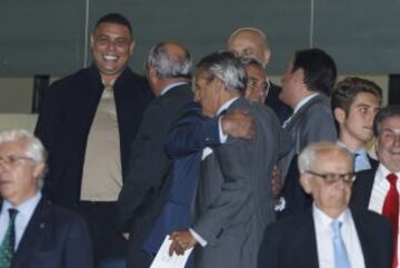 Ronaldo en el palco del Bernabéu.