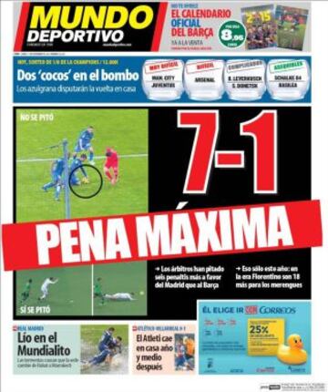 Portadas de la prensa deportiva