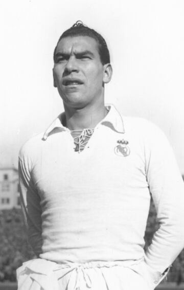 Juan Rodríguez Gallardo jugó en el Real Madrid desde 1946 a 1948.