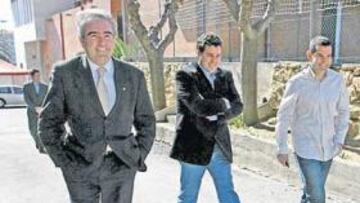 <b>DESPEDIDA. </b>Raúl Font se despidió ayer de la prensa y de la plantilla como presidente del Nàstic.