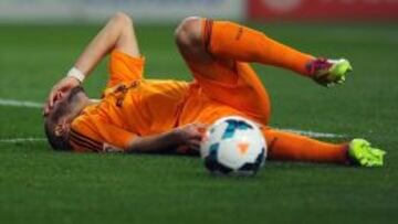 Benzema, lamentándose.