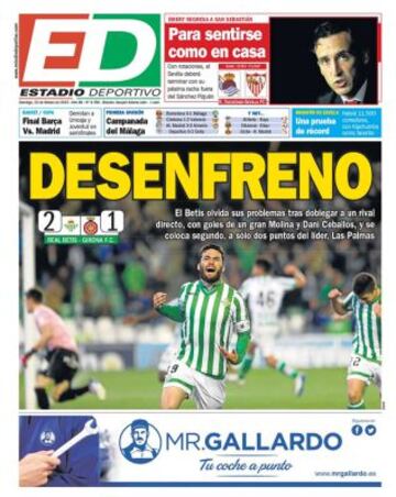 Portadas de la prensa deportiva