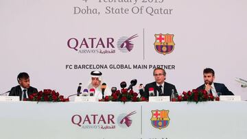 El Barça, si no hay novedades, deja el patrocinio de Qatar.