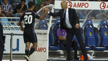 Zidane y Asensio.