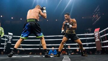 Regis Prograis durante su combate ante Flanagan.