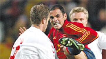 <b>UN REMATE</b>. Eso fue lo que dejó Salva durante los 45 minutos que le dio Sáez.