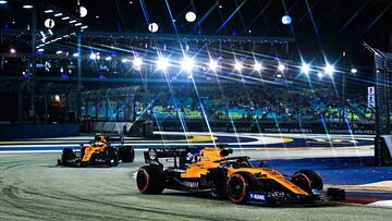 Sainz y Norris en Singapur.