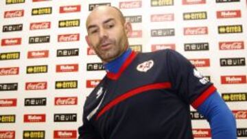 Paco, ayer antes de la conferencia de prensa.