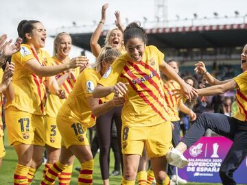 Marta Torrejon, marcó cuatro tantos durante la final ante la Real Sociedad y fue nombrada mejor jugadora del partido.