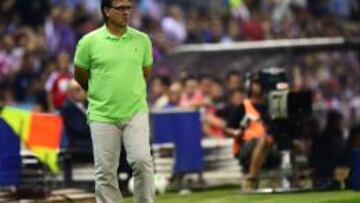 Martino, durante el partido.