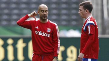 El d¨ªa que Pep y Hojbjerg lloraron juntos