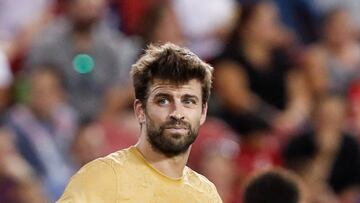 Gerard Piqué, en el partido ante el Red Bull.