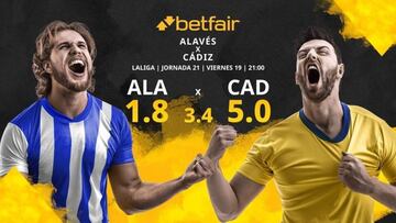 Deportivo Alavés vs. Cádiz CF: horario, TV, estadísticas, clasificación y pronósticos