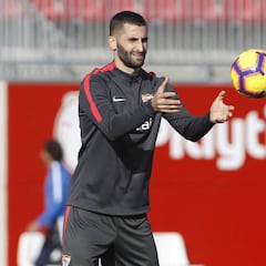 Gonalons se entrena con el resto y quiere estar ante el Leganés