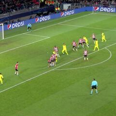 El gol de Piqué de jugada ensayada: máxima dificultad