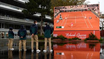 Las bajas temperaturas y la lluvia están siendo protagonistas en las primeras jornadas de un atípico Roland Garros.