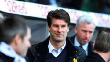 Michael Laudrup durante un partido de la Premier entre el Swansea y el Newcastle el 2 de marzo. 