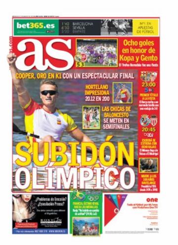 Las portadas de AS de agosto