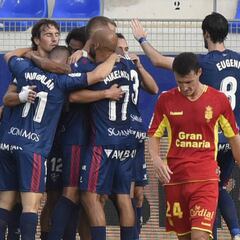 Okazaki permite al Huesca dormir en ascenso directo