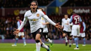 Falcao anota el gol del empate frente al Aston Villa y rescata un punto en Villa Park