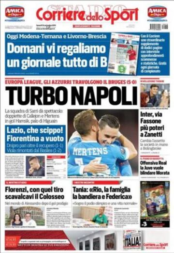 Portadas de la prensa deportiva