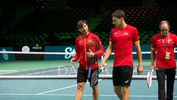 19/11/25 COPA DAVIS ENTRENAMIENTO SELECCION ESPAÑOLA ESPAÑA
FOTO:FET
DAVID FERRER
PABLO CARREÑO