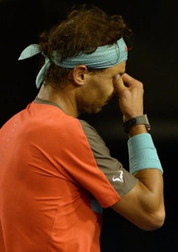 Por momento parecía que a Rafa se le saltaban las lágrimas. No había peor momento para una lesión.