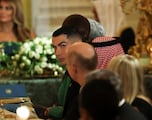 Cristiano llega a cena a la Casa Blanca y Trump lo presume con su hijo