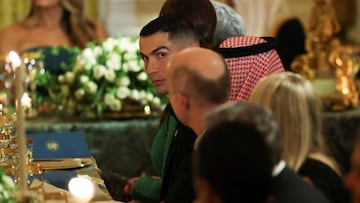Cristiano llega a cena a la Casa Blanca y Trump lo presume con su hijo
