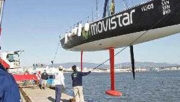 <B> REPARADO. </B> El Movistar ha tenido un accidentado inicio y ya se han efectuado con éxito las primeras reparaciones.