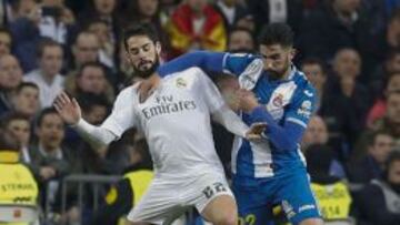 El Espanyol 'pegó' igual al Madrid (19 faltas) que al Barça