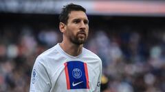 Leo Messi, durante el partido que el PSG ganó 1-0 al Brest.