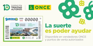 La ONCE dedica el cup車n al 10?Aniversario de la Fundaci車n Trinidad Alfonso