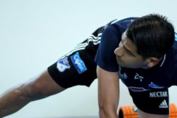 Millonarios se entrena en el gimnasio y piensa en Cortuluá