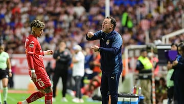 Gabriel Milito head coach of Guadalajara during the 16th round match between Necaxa and Guadalajara as part of the Liga BBVA MX Varonil, Torneo Clausura 2026 at Victoria Stadium, on April 22, 2026 in Aguascalientes, Mexico.