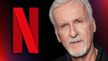 James Cameron junto al logo de Netflix