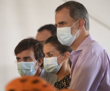 Sus Majestades los Reyes don Felipe VI y doña Letizia visitarón el Museo de Fernando Alonso.