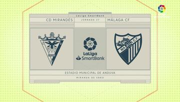 Resumen y gol del Mirandés vs Málaga de LaLiga SmartBank