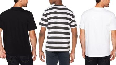 De ajuste clásico y cómodo: tenemos las dos playeras para hombre Amazon Basics con más de 10,000 valoraciones