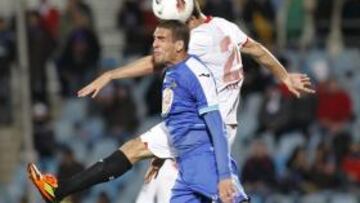 <b>DEBUT EN CASA. </b>Arroyo fue titular en Getafe ante el Sevilla.