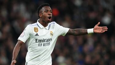 Vinicius, con el Real Madrid.