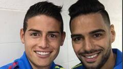 Bienvenida de James a Falcao: Vamos a soñar juntos de nuevo