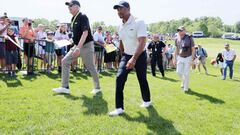 LOUISVILLE, KENTUCKY - MAY 13: Tiger Woods of the United States walks the course during a practice round prior to the 2024 PGA Championship at Valhalla Golf Club on May 13, 2024 in Louisville, Kentucky.   Andy Lyons/Getty Images/AFP (Photo by ANDY LYONS / GETTY IMAGES NORTH AMERICA / Getty Images via AFP)