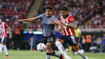 during the game Guadalajara vs Tijuana, corresponding to Round 05 of the Torneo Apertura 2023 of the Liga BBVA MX, at Akron Stadium, on August 22, 2023.
<br><br>
durante el partido Guadalajara vs Tijuana, correspondiente a la Jornada 05 del Torneo Apertura 2023 de la Liga BBVA MX, en el Estadio Akron, el 22 de Agosto de 2023.