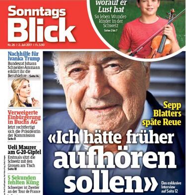 Blatter: "I should have stopped earlier", ex-FIFA president reveals