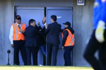 Marco Antonio Figueroa recibió 25 fechas por insultar a un directivo en los micrófonos ambiente del Canal del Fútbol, y por sus dichos después del partido con Ñublense.