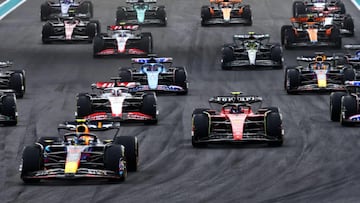 All the info you need to watch this year’s Formula 1 Miami Grand Prix, with Red Bull’s Max Verstappen looking to win his fifth race this season.